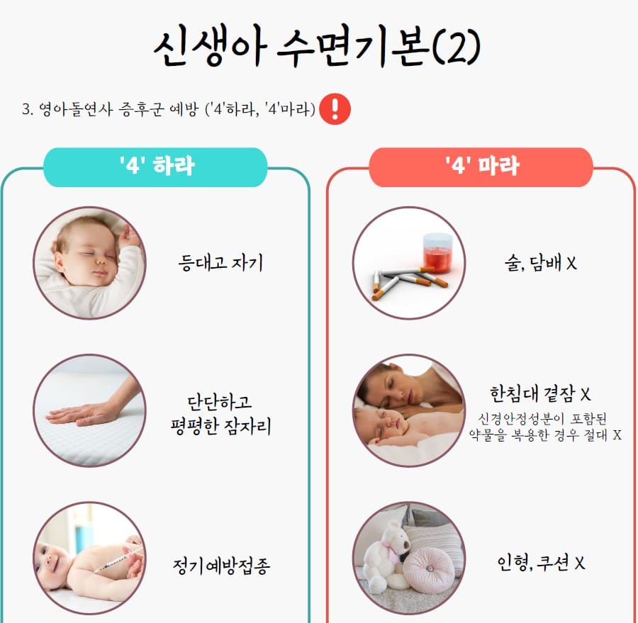 영아돌연사 예방